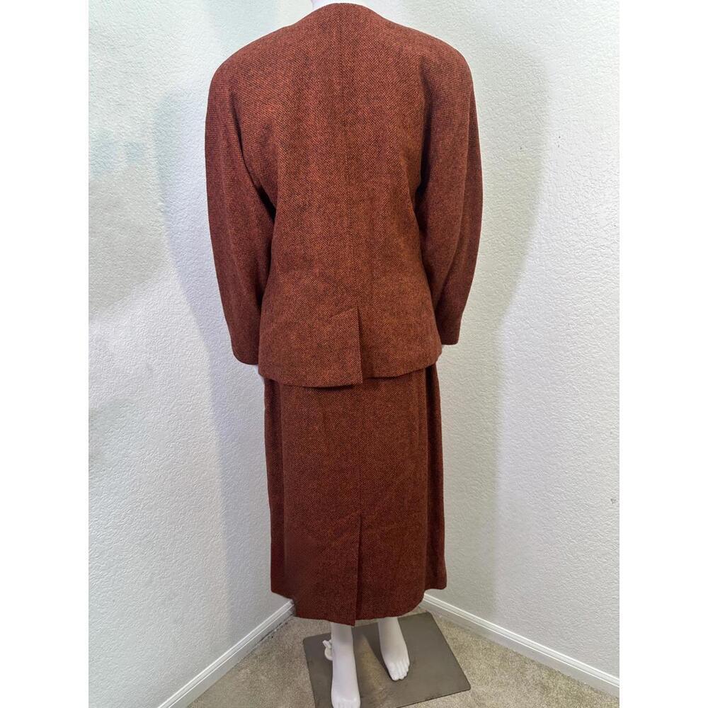 Vtg Sz 38/42 Escada Margaretha Ley Wool Alpaca Pencil Skirt Suit Double Breasted - Picture 3 of 10